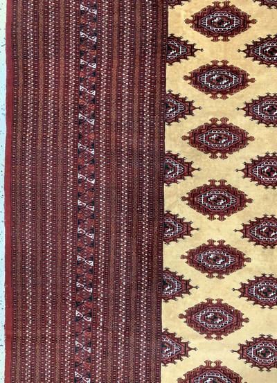 27106552c - Buchara fein, Pakistan, Ende 20.Jhd, Wolle auf Baumwolle, ca. 350 x 255 cm, EHZ: 2 ...