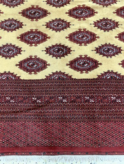 27106552g - Buchara fein, Pakistan, Ende 20.Jhd, Wolle auf Baumwolle, ca. 350 x 255 cm, EHZ: 2 ...