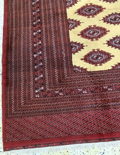 27106552h - Buchara fein, Pakistan, Ende 20.Jhd, Wolle auf Baumwolle, ca. 350 x 255 cm, EHZ: 2 ...