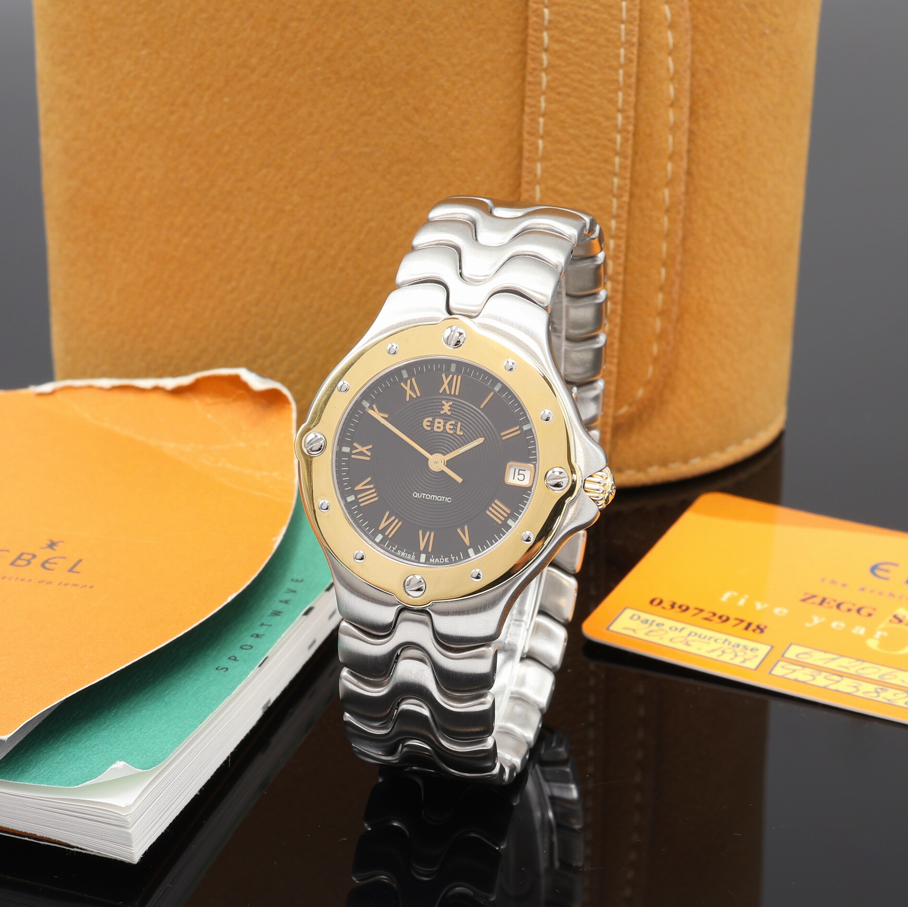 Image 27107182 - EBEL Sportwave Herrenarmbanduhr Referenz 6120631, Automatik, Edelstahl/Gold komb. inkl. ...