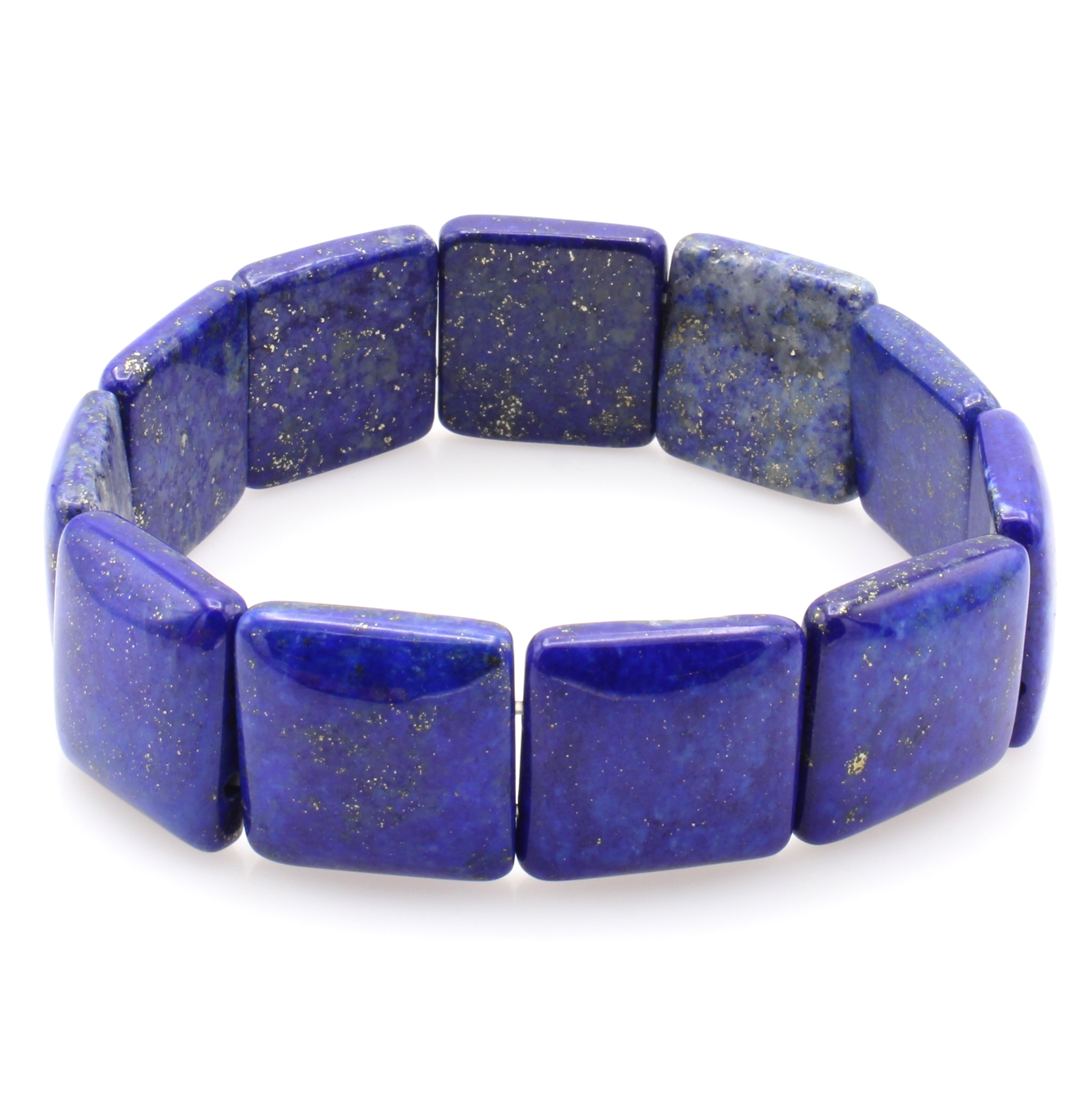 Image 27107195 - Flexibles Lapislazuliarmband, Maße ca. 18x18 mm Schätzpreis: 180, - EUR