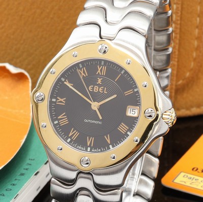 27107182a - EBEL Sportwave Herrenarmbanduhr Referenz 6120631, Automatik, Edelstahl/Gold komb. inkl. ...