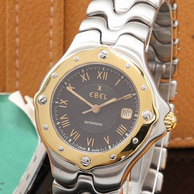 27107187a - EBEL Sportwave Damenarmbanduhr Referenz 6172621, Automatik, Edelstahl/Gold komb. inkl. ...