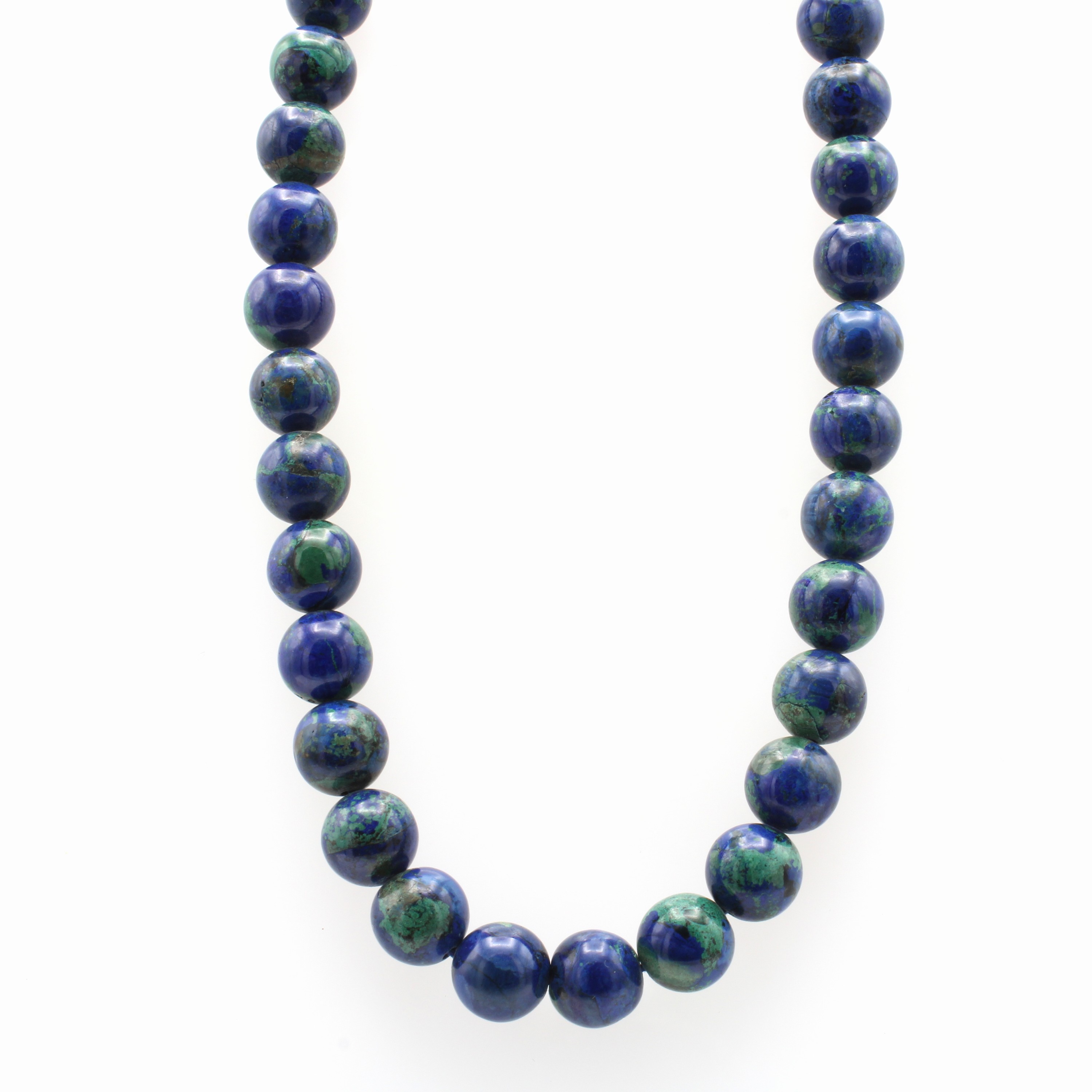 Image 27107200 - Kette mit Farbsteinen, Karabinerschl., Azurit/Malachit L. ca. 83 cm Schätzpreis: 380, - ...