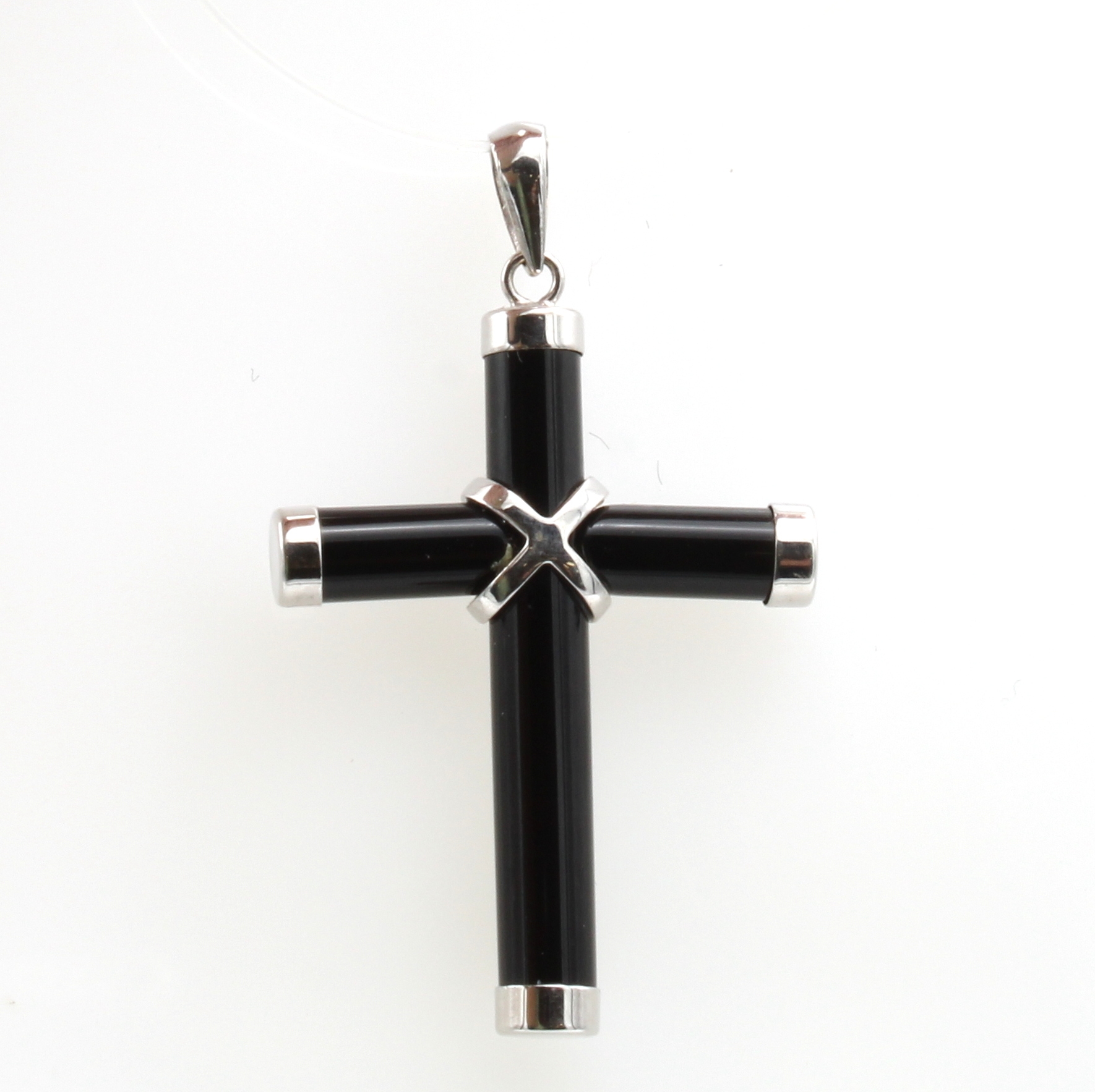 Image 27107210 - Kreuzanhänger mit Onyx, WG 585/000 Schätzpreis: 300, - EUR