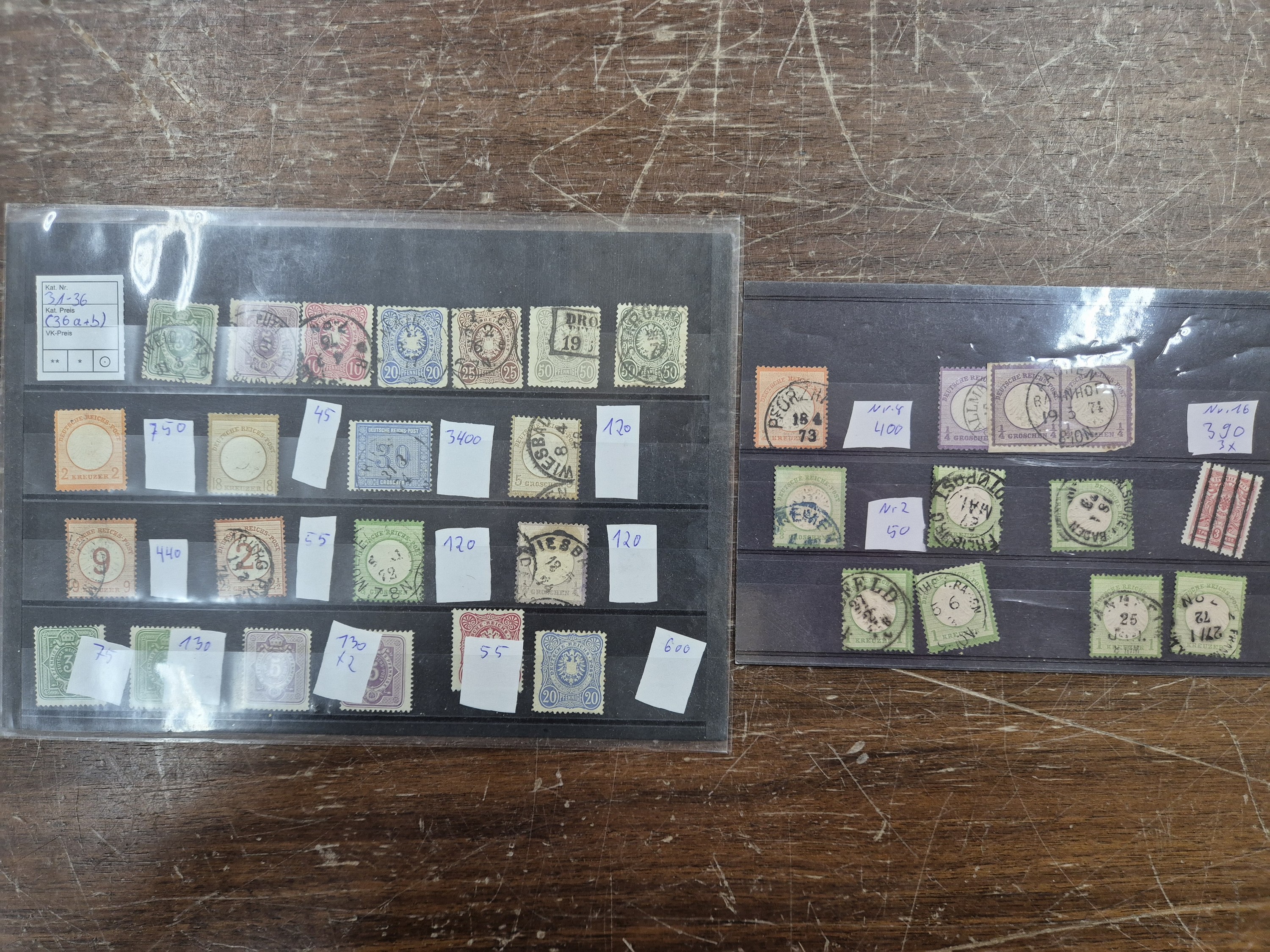 Detail d: Interessante Sammlung Briefmarken und Briefe, alle Welt, überwiegend Altdeutschland, Deutsches Reich und Drittes Reich, gestempelt, Saargebiet und ...