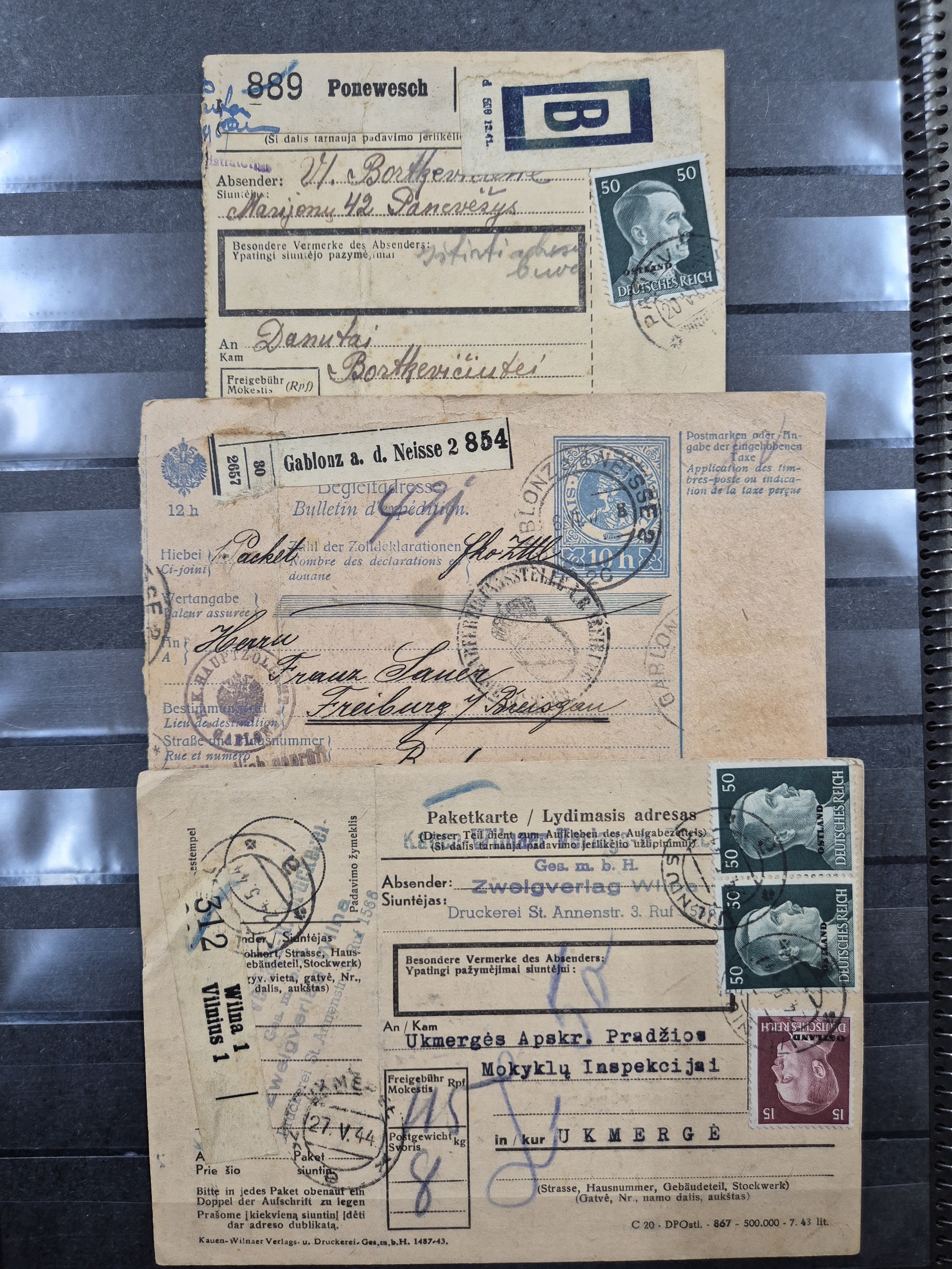 Detail l: Interessante Sammlung Briefmarken und Briefe, alle Welt, überwiegend Altdeutschland, Deutsches Reich und Drittes Reich, gestempelt, Saargebiet und ...