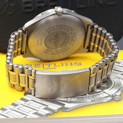 27107703d - BREITLING Herrenarmbanduhr Aerospace Referenz F65362, Chronometer in Titan/Gold ...