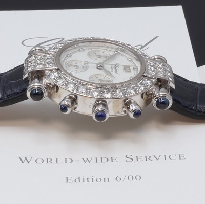 27107763d - CHOPARD Imperiale Armbandchronograph in WG 750/000 mit Brillanten und Saphiren Referenz ...
