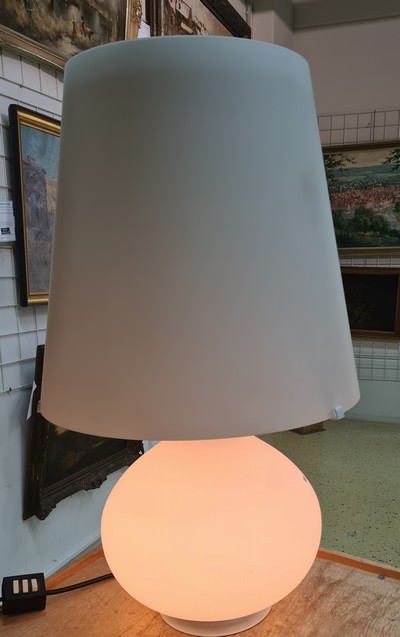 27107986d - Große 80cm Fontana Arte Lampe, Entwurf Max Ingrand, Milano Roma, wohl 70/80er Jahre, am ...