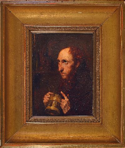 27108000k - Edmund Harburger, 1846 Eichstätt-1906 München, volkstypisches Porträt eines Mönches ...