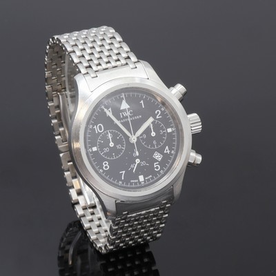 27108001b - IWC Herrenarmbanduhr ´Der Fliegerchronograph´ Referenz 3741, Edelstahlgeh. inkl. orig. ...