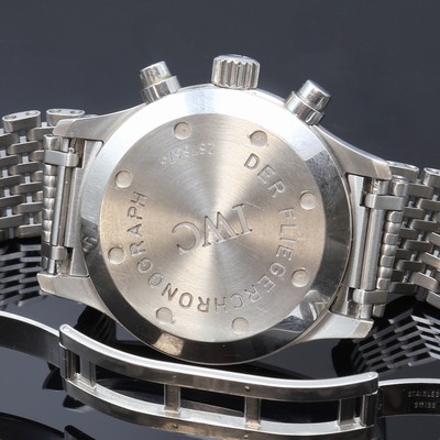 27108001e - IWC Herrenarmbanduhr ´Der Fliegerchronograph´ Referenz 3741, Edelstahlgeh. inkl. orig. ...