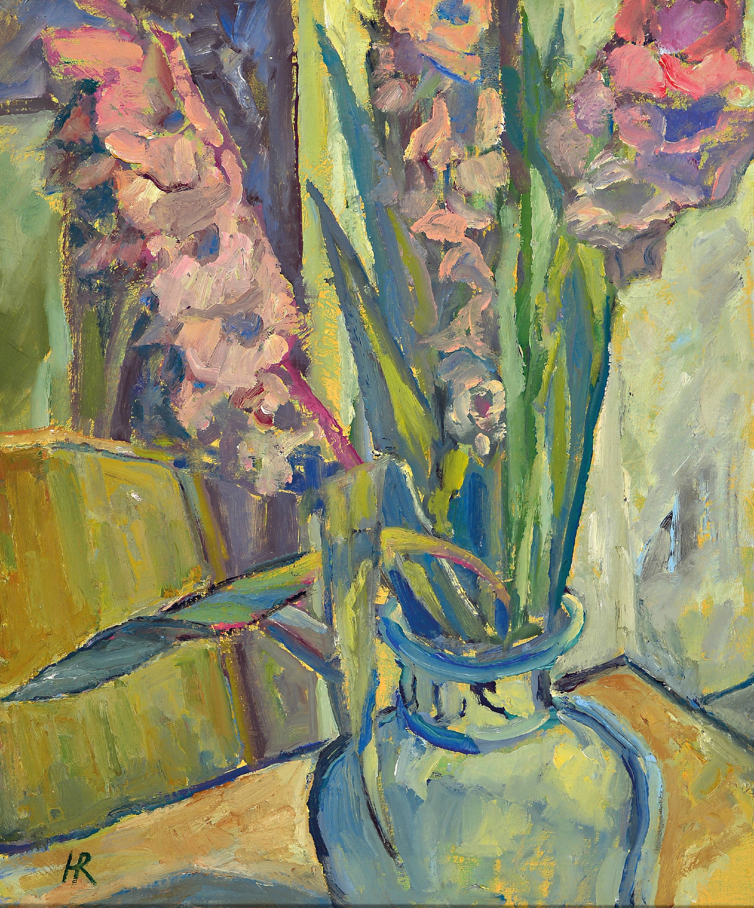Image 27108265 - Heinz Reiss, 1923 Haßloch-2008, Blumenstillleben, Öl/Lwd, monogrammiert, 60x51cm, ...
