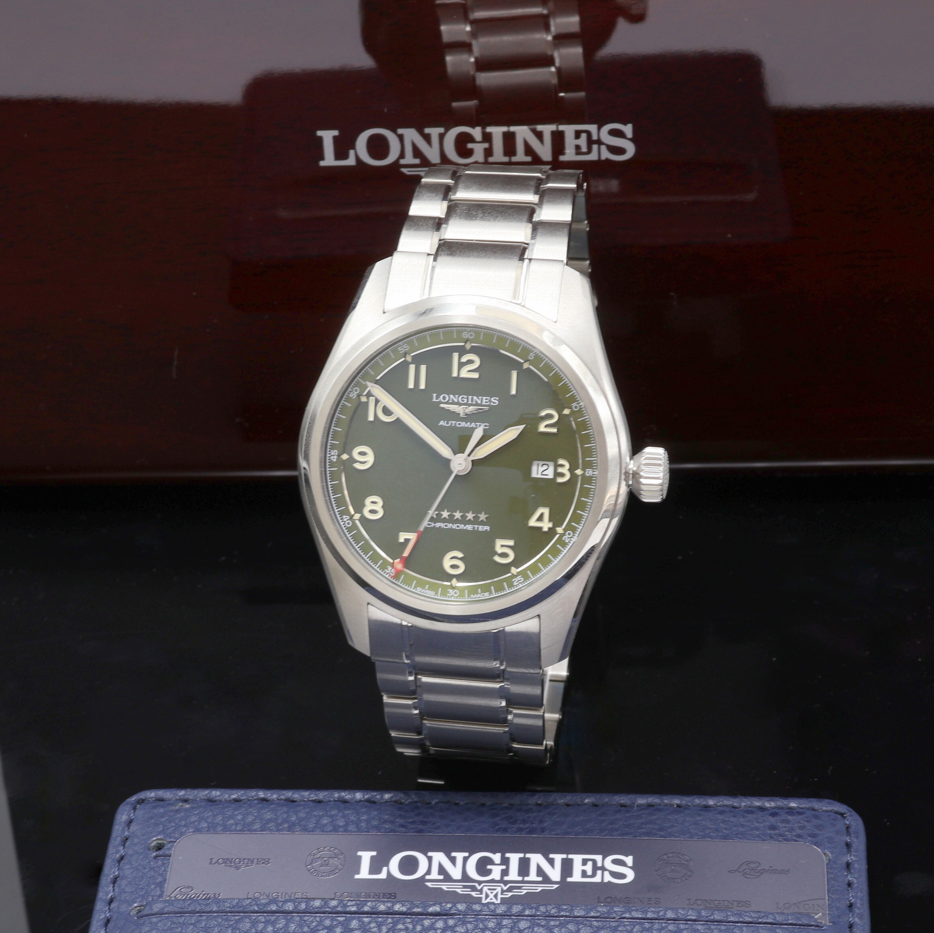 Image 27108274 - LONGINES Spirit Chronometer Herrenarmbanduhr Referenz L3.811.4, Automatik, Edelstahlgeh. ...