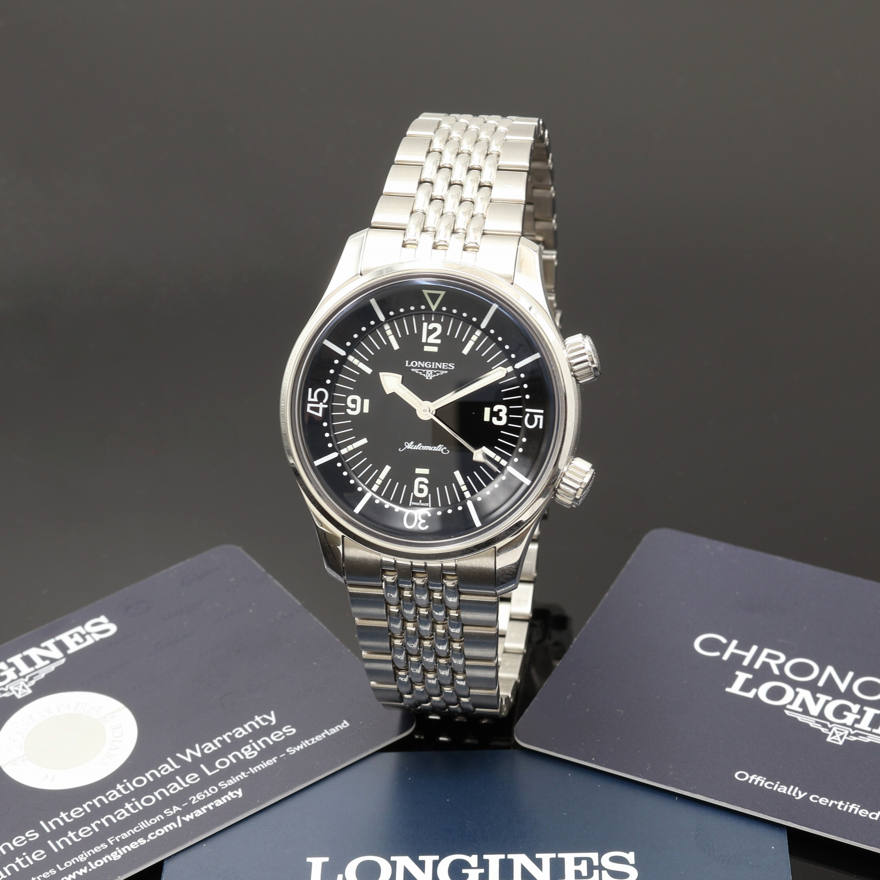 Image 27108277 - LONGINES Legend Diver Chronometer Herrenarmbanduhr Referenz L3.764.4, Automatik, ...