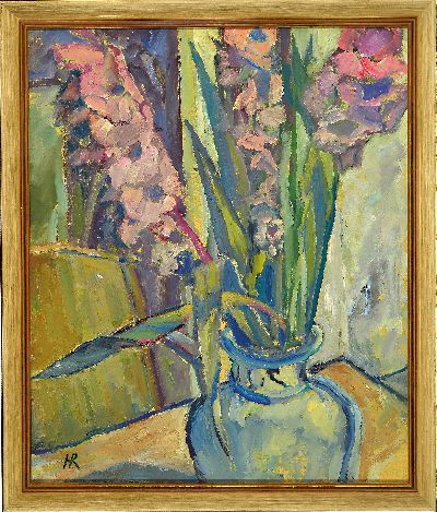27108265k - Heinz Reiss, 1923 Haßloch-2008, Blumenstillleben, Öl/Lwd, monogrammiert, 60x51cm, ...
