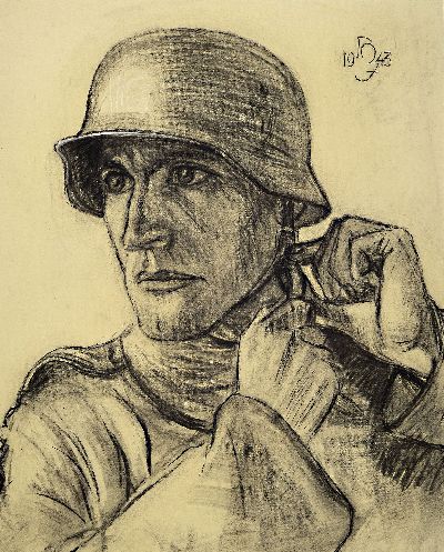 27108268a - Hermann Jürgens, 1914 Heidelberg-1967 Godramstein, zwei Kohlezeichnungen als Pendants, ...