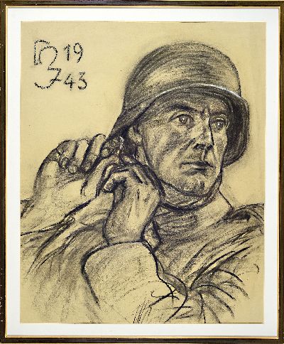 27108268k - Hermann Jürgens, 1914 Heidelberg-1967 Godramstein, zwei Kohlezeichnungen als Pendants, ...