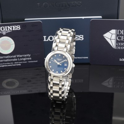 Image LONGINES PrimaLuna Damenarmbanduhr Referenz L8.110.4, quarz, Edelstahlgeh. inkl. orig. ...