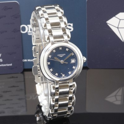 27108275b - LONGINES PrimaLuna Damenarmbanduhr Referenz L8.110.4, quarz, Edelstahlgeh. inkl. orig. ...