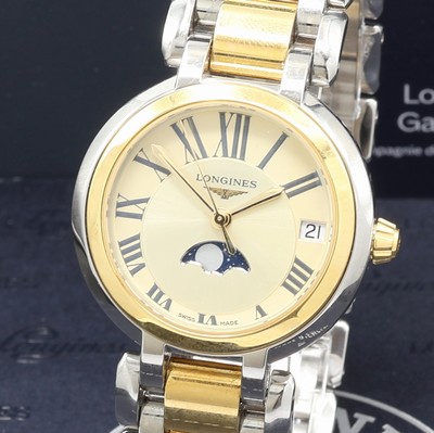27108276a - LONGINES PrimaLuna Damenarmbanduhr mit Mondphase Referenz L8.115.5, quarz, Edelstahl m. ...