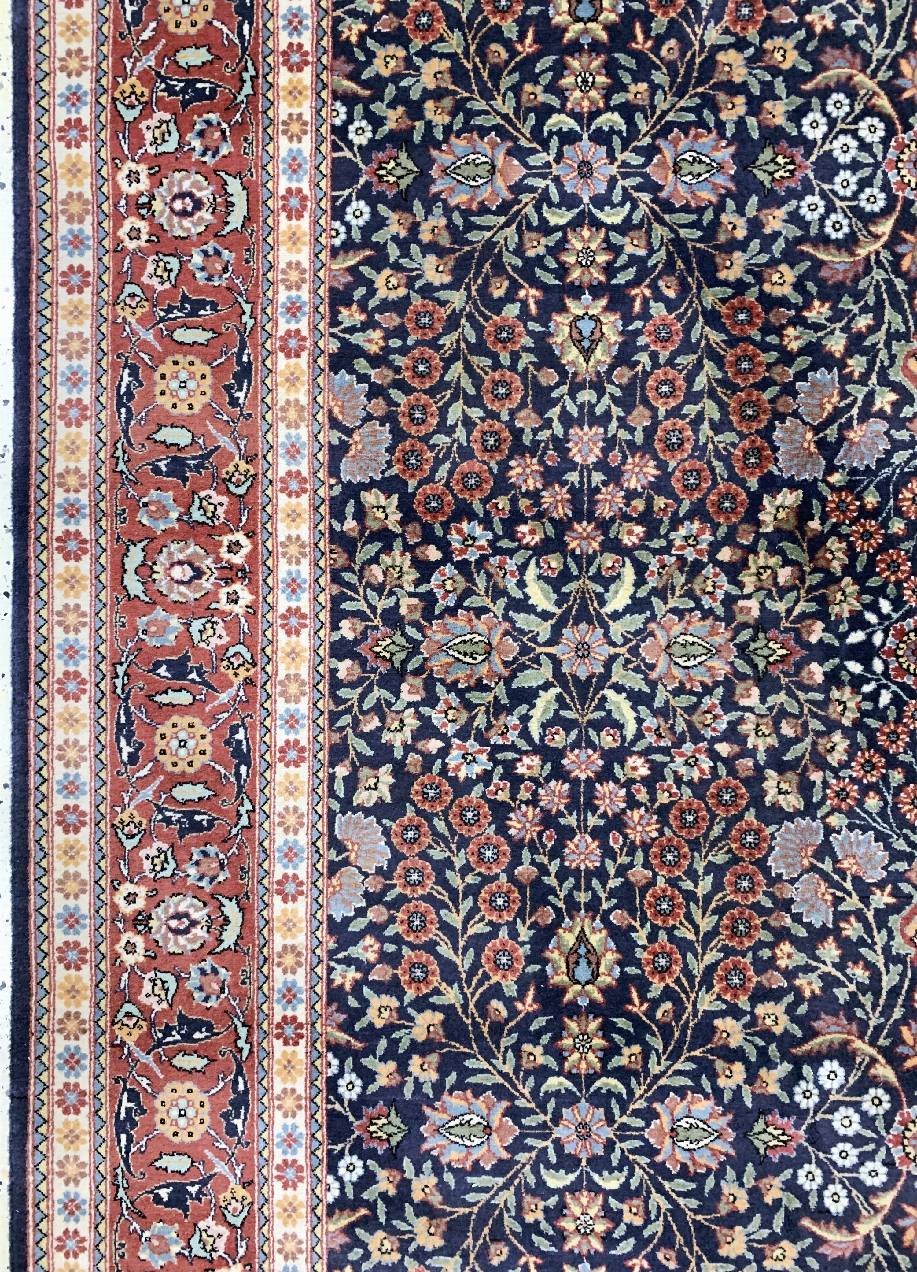 Detail c: Hereke fein signiert, Türkei, Mitte 20.Jhd,Wolle auf Baumwolle, ca. 340 x 230 cm, EHZ: 2