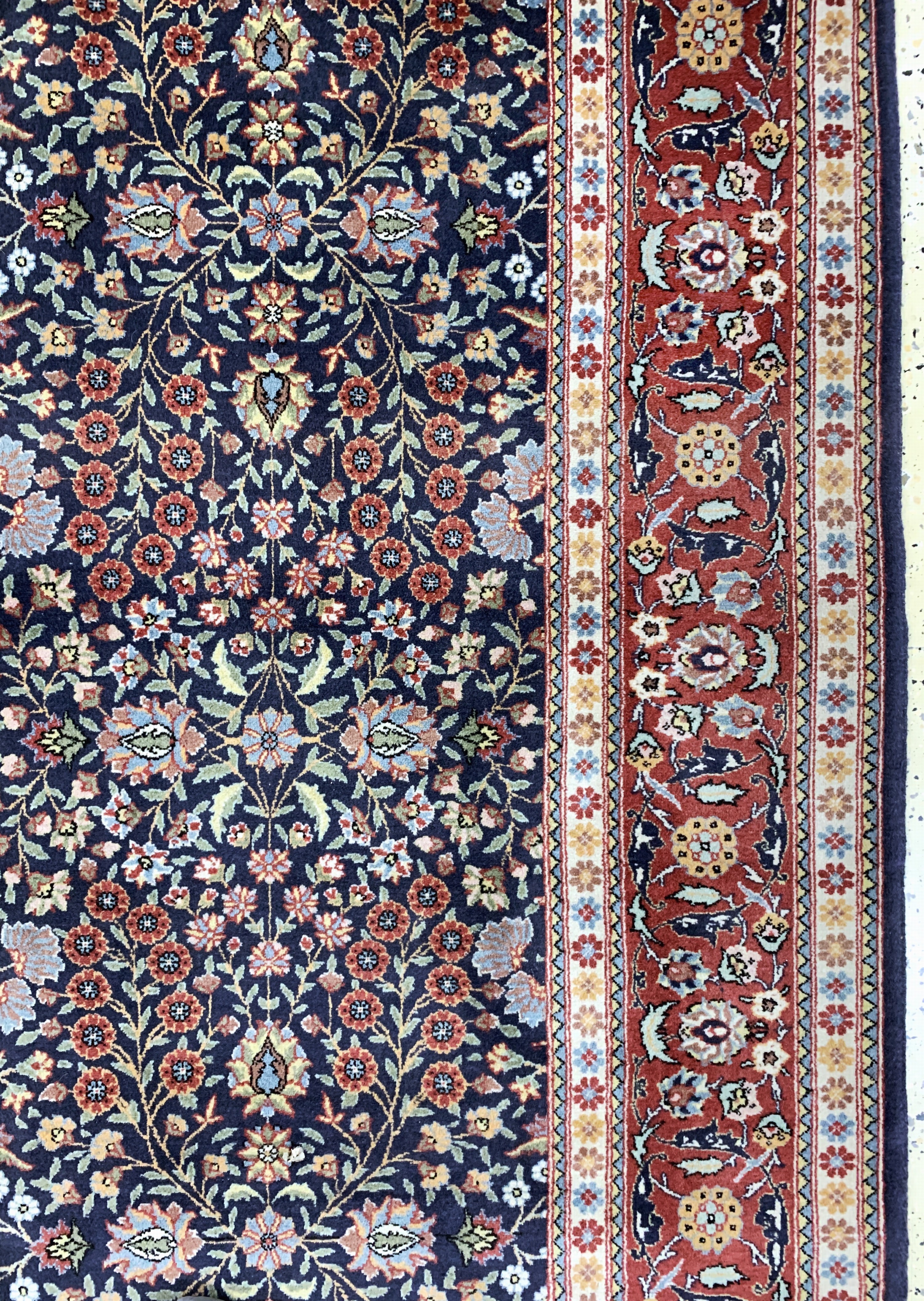 Detail e: Hereke fein signiert, Türkei, Mitte 20.Jhd,Wolle auf Baumwolle, ca. 340 x 230 cm, EHZ: 2