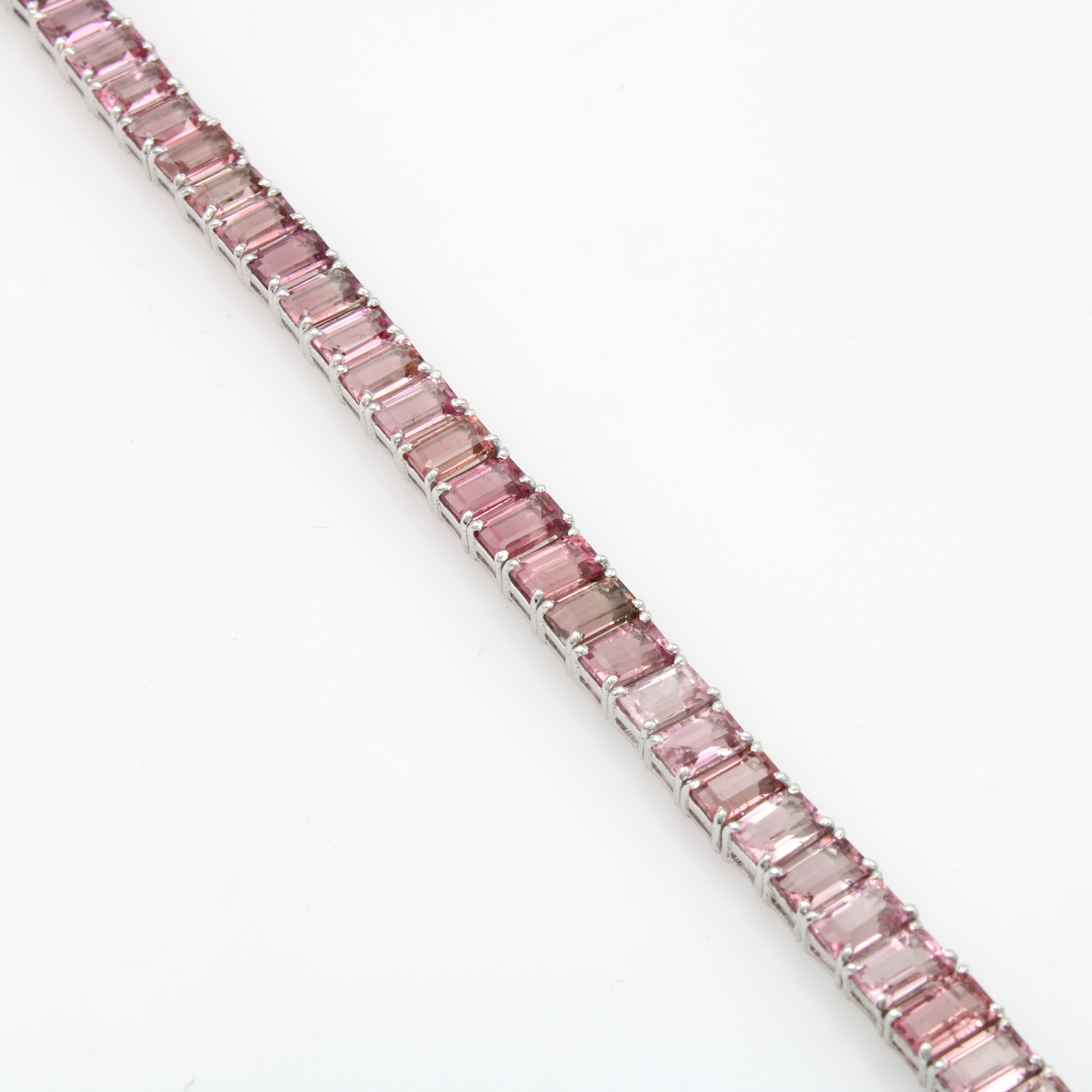 Image 27108421 - Armband mit Turmalinen, 925er Silber, fac., rosa Turmaline zus. ca. 22.40 ct, ...