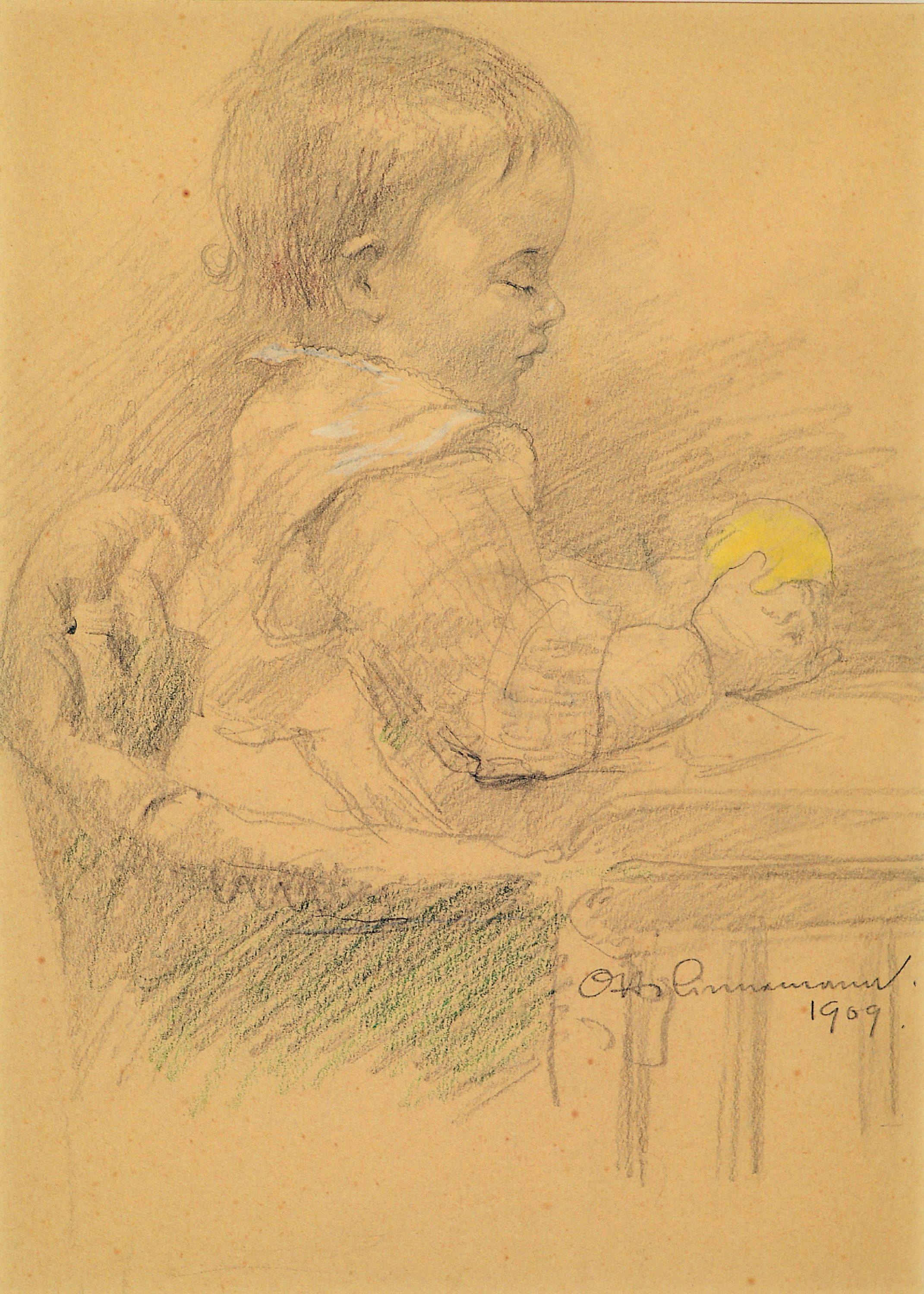 Image 27108475 - Prof. Otto Linnemann, 1876-1961 Frankfurt/Main, 4 Aquarelle und eine Zeichnung: 4 ...