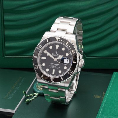 Image ROLEX Oyster Perpetual Date Submariner gents wristwatch reference 126610LN, self winding, ...