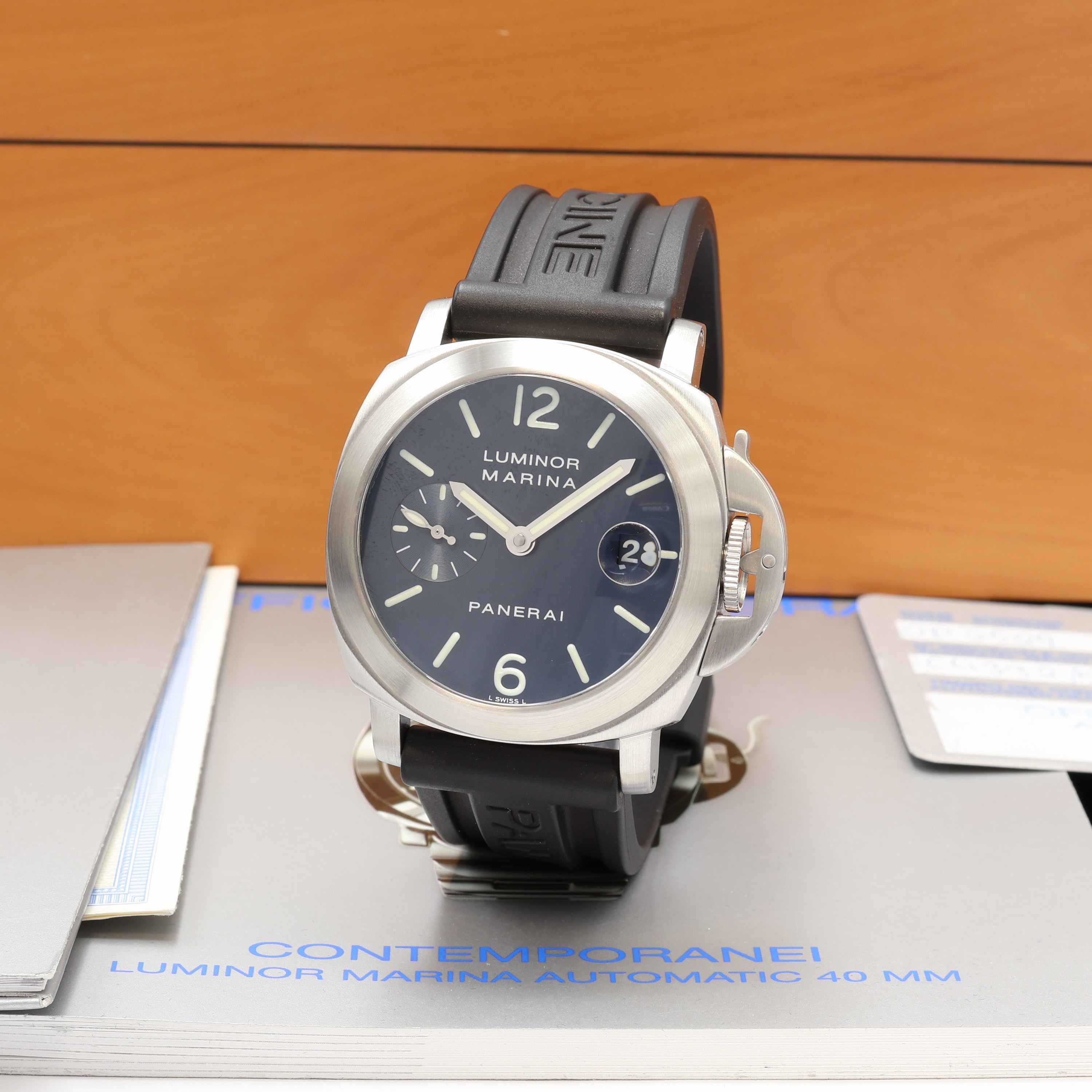 Image 27109056 - PANERAI Luminor Marina Herrenarmbanduhr Referenz OP6529, Automatik, Edelstahlgeh. inkl. ...