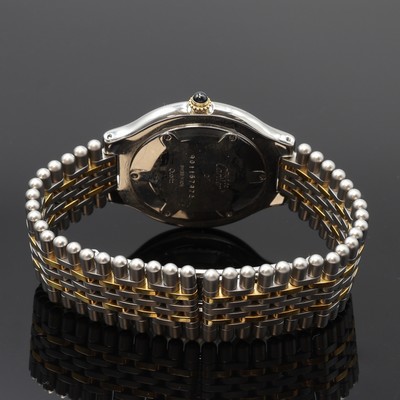 27109035b - CARTIER 21 Must de Cartier Armbanduhr in Stahl/Gold, quarz, orig. Band m. dopp. ...