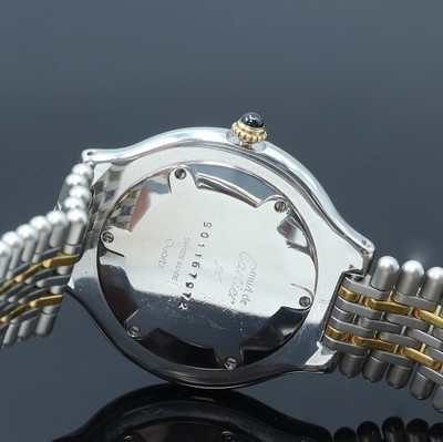 27109035f - CARTIER 21 Must de Cartier Armbanduhr in Stahl/Gold, quarz, orig. Band m. dopp. ...