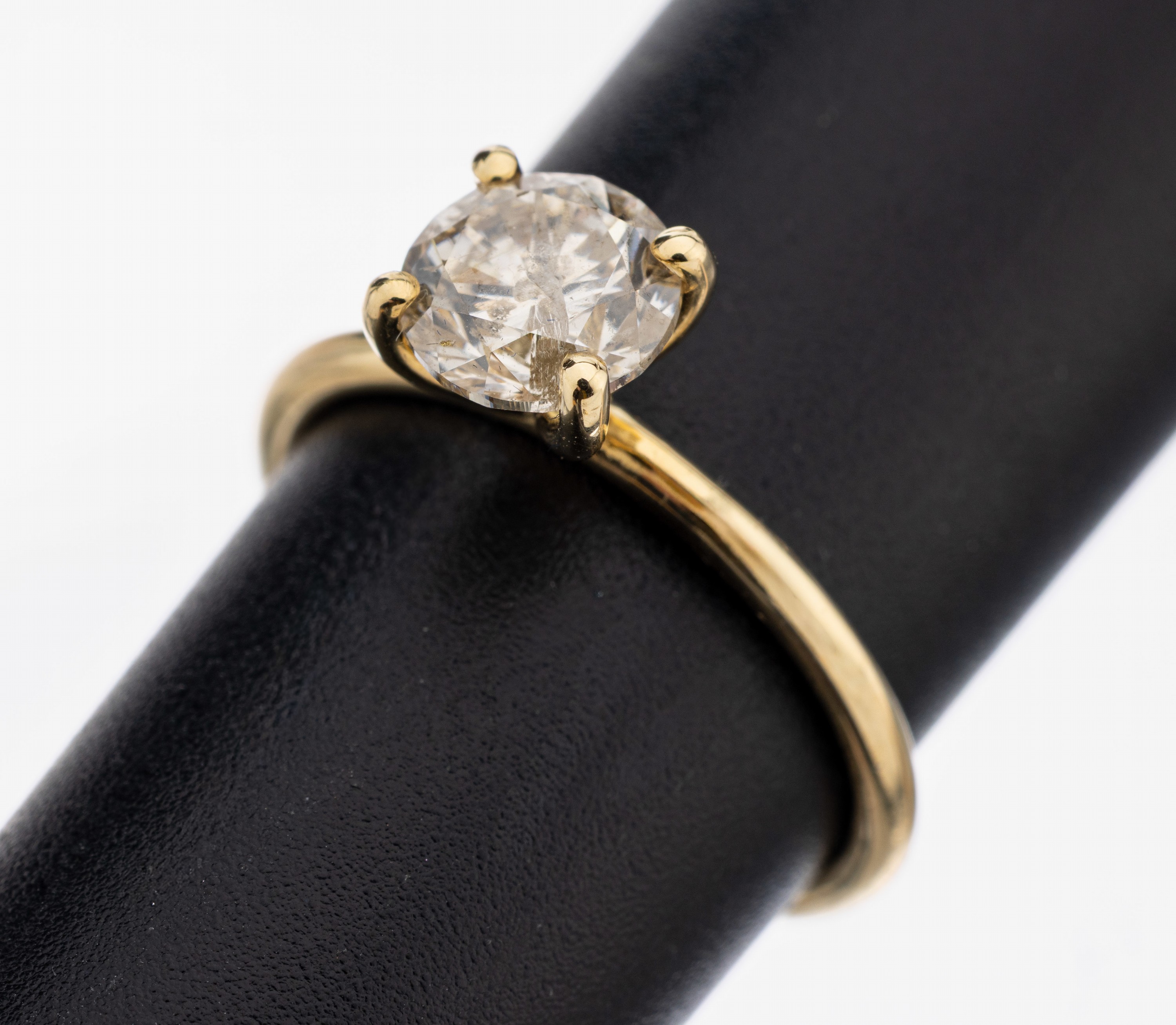 Image 27109162 - 14 kt Gold Brillant-Ring, GG 585/000, Brillant 1.52 ct Fancy Light Brownish Yellow/p1, ...