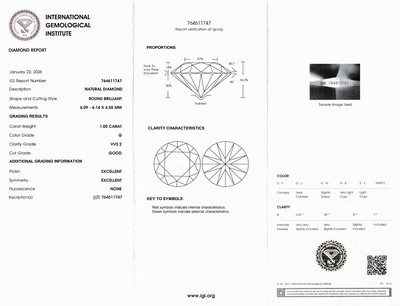 27109159b - Paar 18 kt Gold Brillant-Ohrstecker, WG 750/000, 2 Brillanten zus. ca. 2.0 ct feines ...