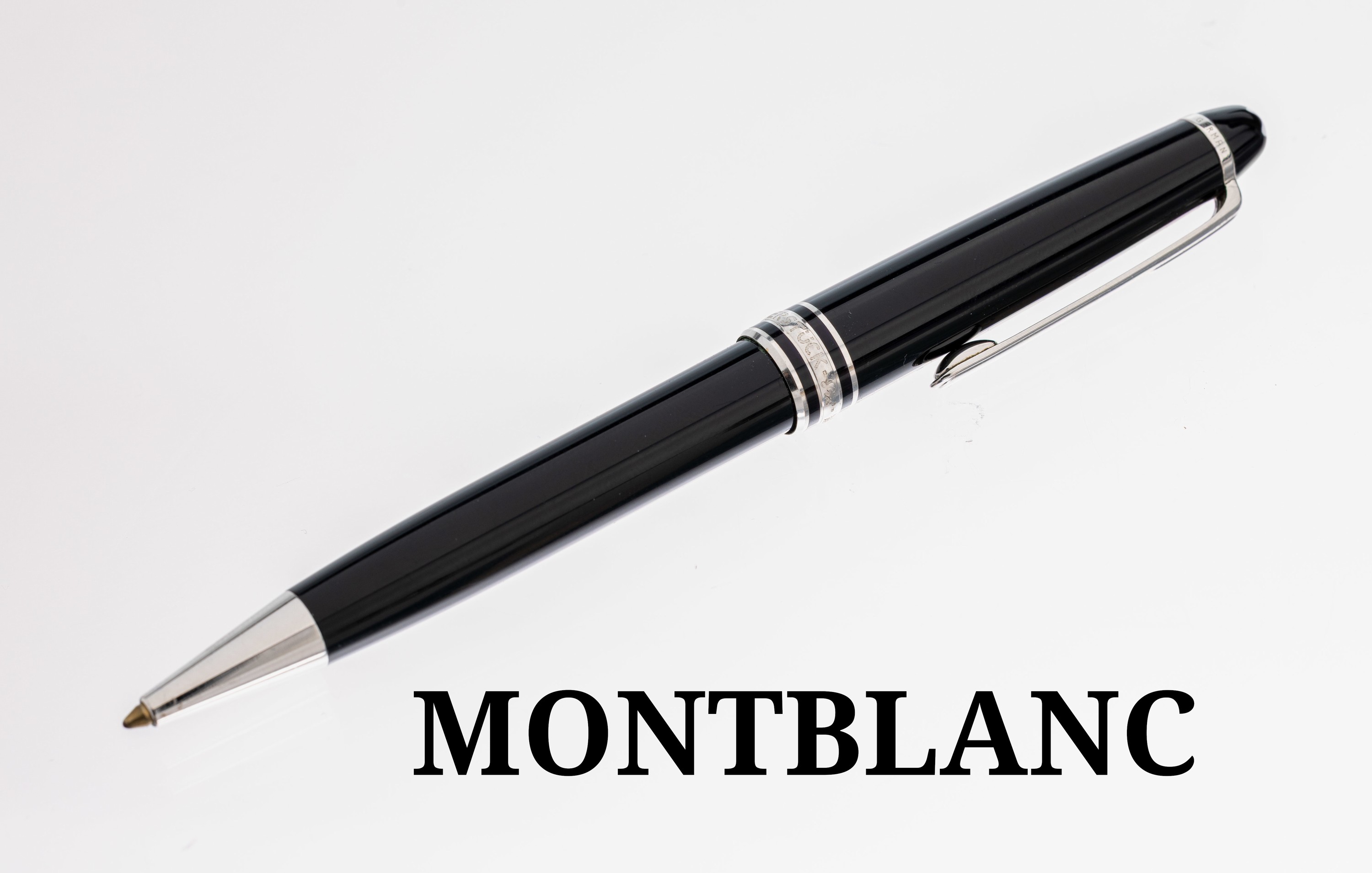 Image 27109219 - MONTBLANC Kugelschreiber Pix, Korpus schwarzer Edelharz, Monturen Metall