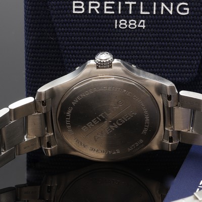 27109203d - BREITLING Avenger Herrenarmbanduhr Referenz A17318, Automatik, Chronometer in Edelstahl ...