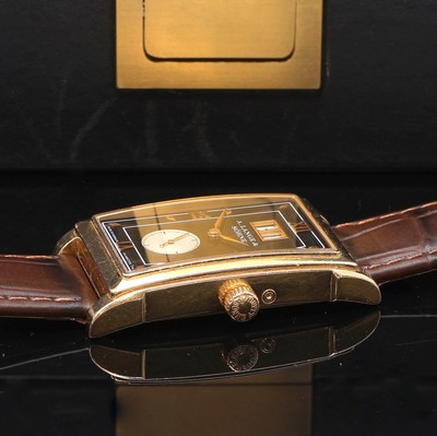 27109218d - A. LANGE & SÖHNE feine Herrenarmbanduhr Cabaret Referenz 107.031 in RoseG 750/000, ...