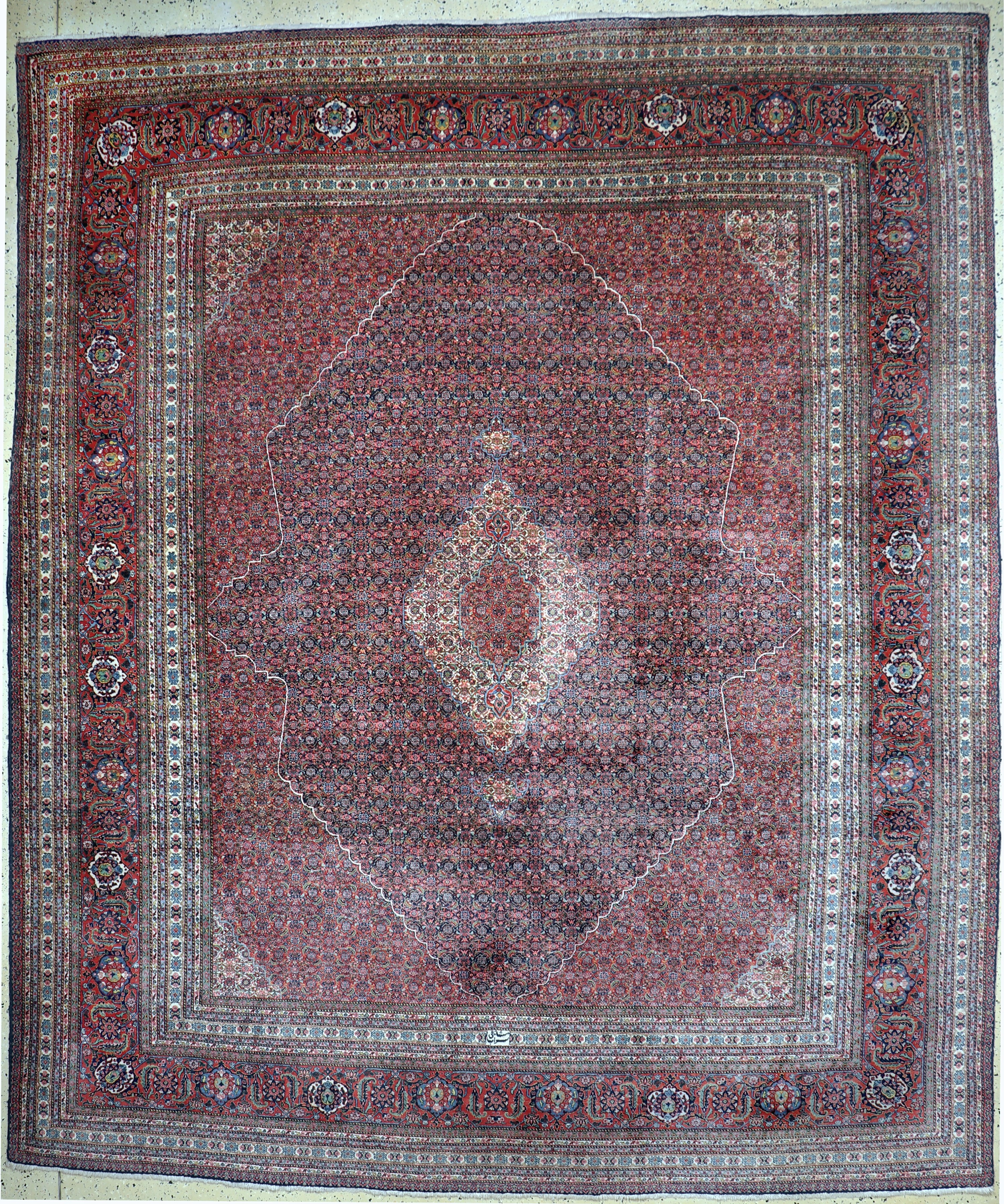 Image 27109341 - Sarab´Mashaiekhi´fein, Persien, signiert, Mitte 20.Jhd, Korkwolle auf Baumwolle, ca. ...