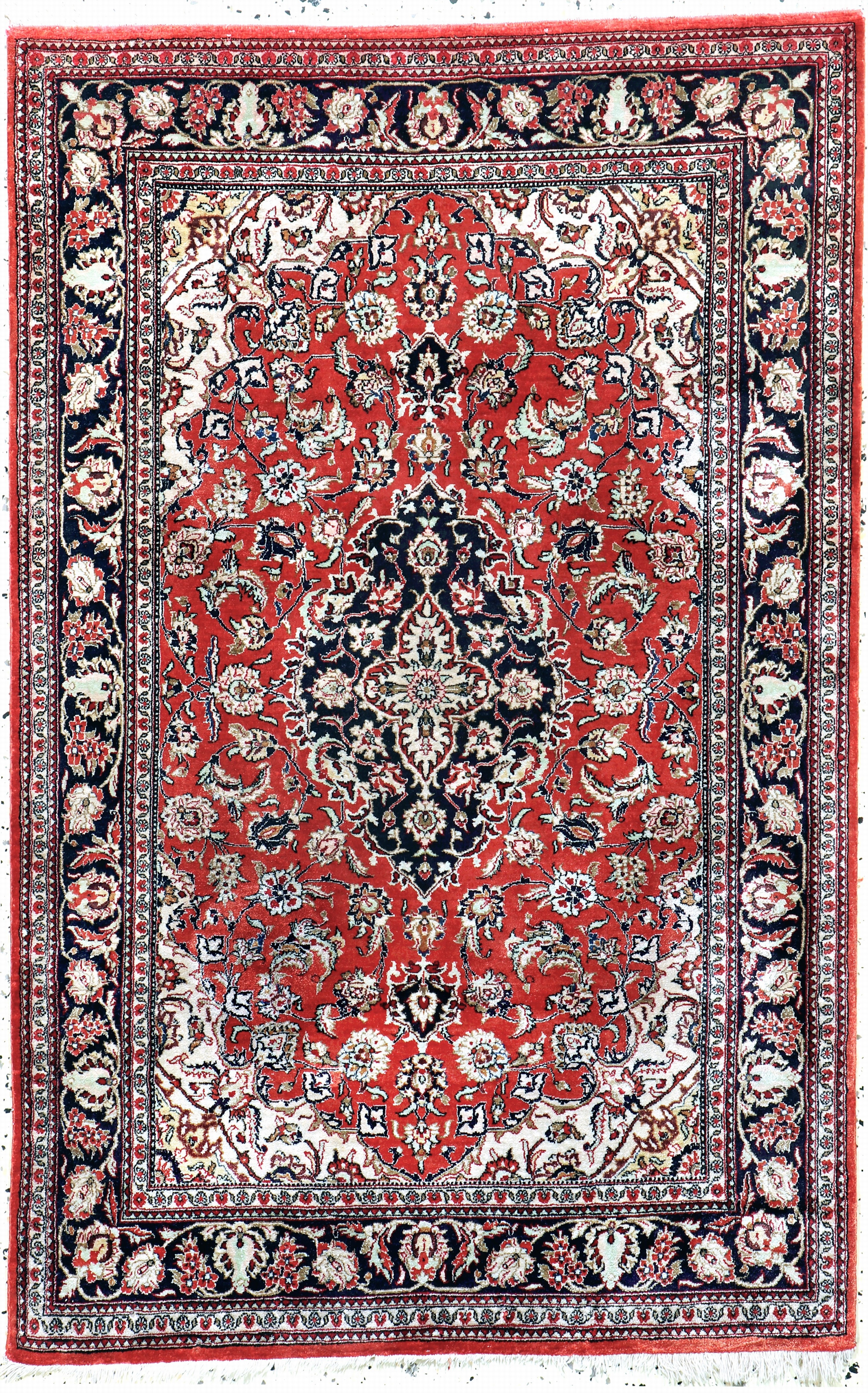 Image 27109343 - Ghom Seide, Persien, Ende 20.Jhd, reine Naturseide, ca. 120 x 77 cm, leicht verfärbt, ...
