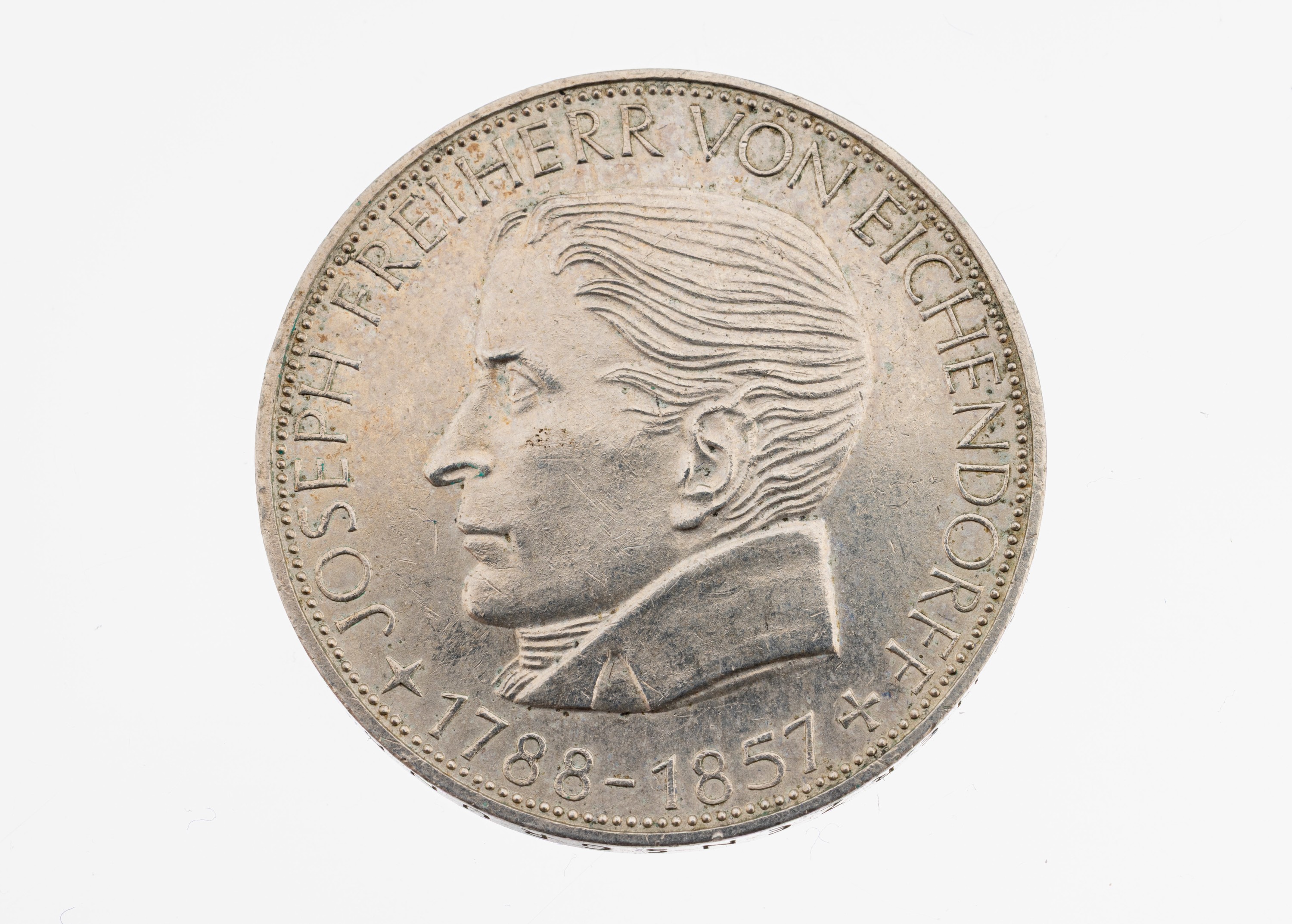 Image 27109382 - Silbermünze, 5 Mark, 1957 , Freiherr von Eichendorff