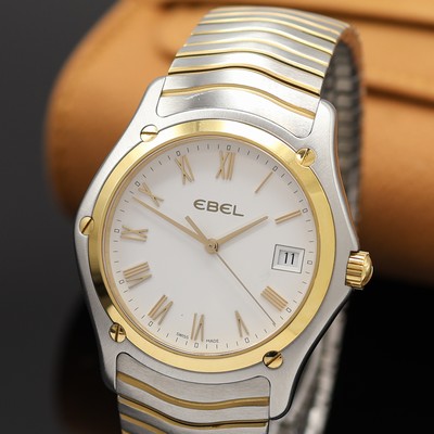 27109337a - EBEL Classic Herrenarmbanduhr Referenz 1255F41.1, Schweiz um 2015, quarz, Edelstahlgeh. ...