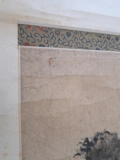 27109680i - Rollbild nach Wang Meng (1308-1385), China, imJahr Jaiyin (wohl 1914), Tusche auf ...