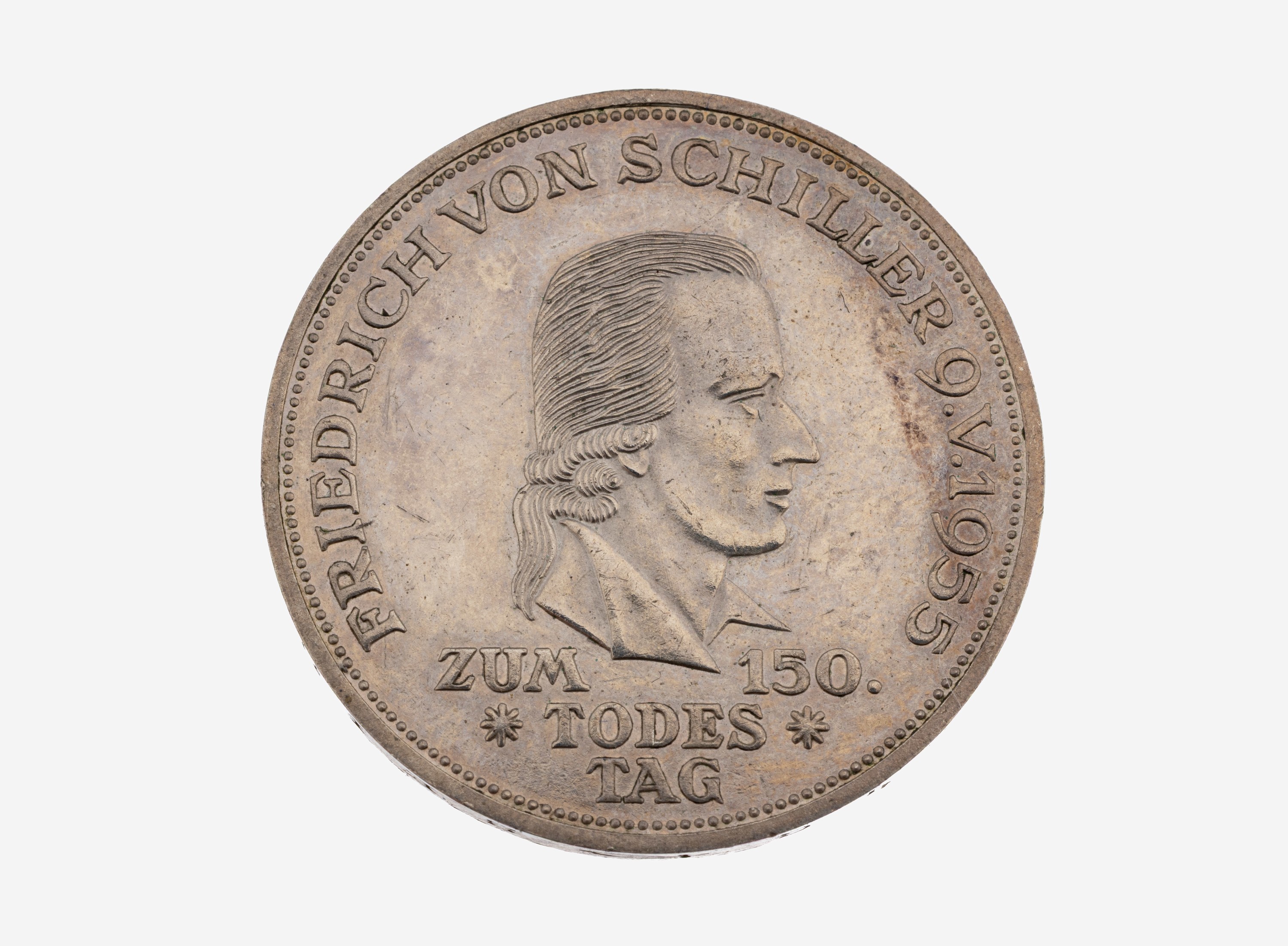Image 27109712 - Silbermünze, 5 Mark, 1955 , 150. Todestag Friedrich Schiller