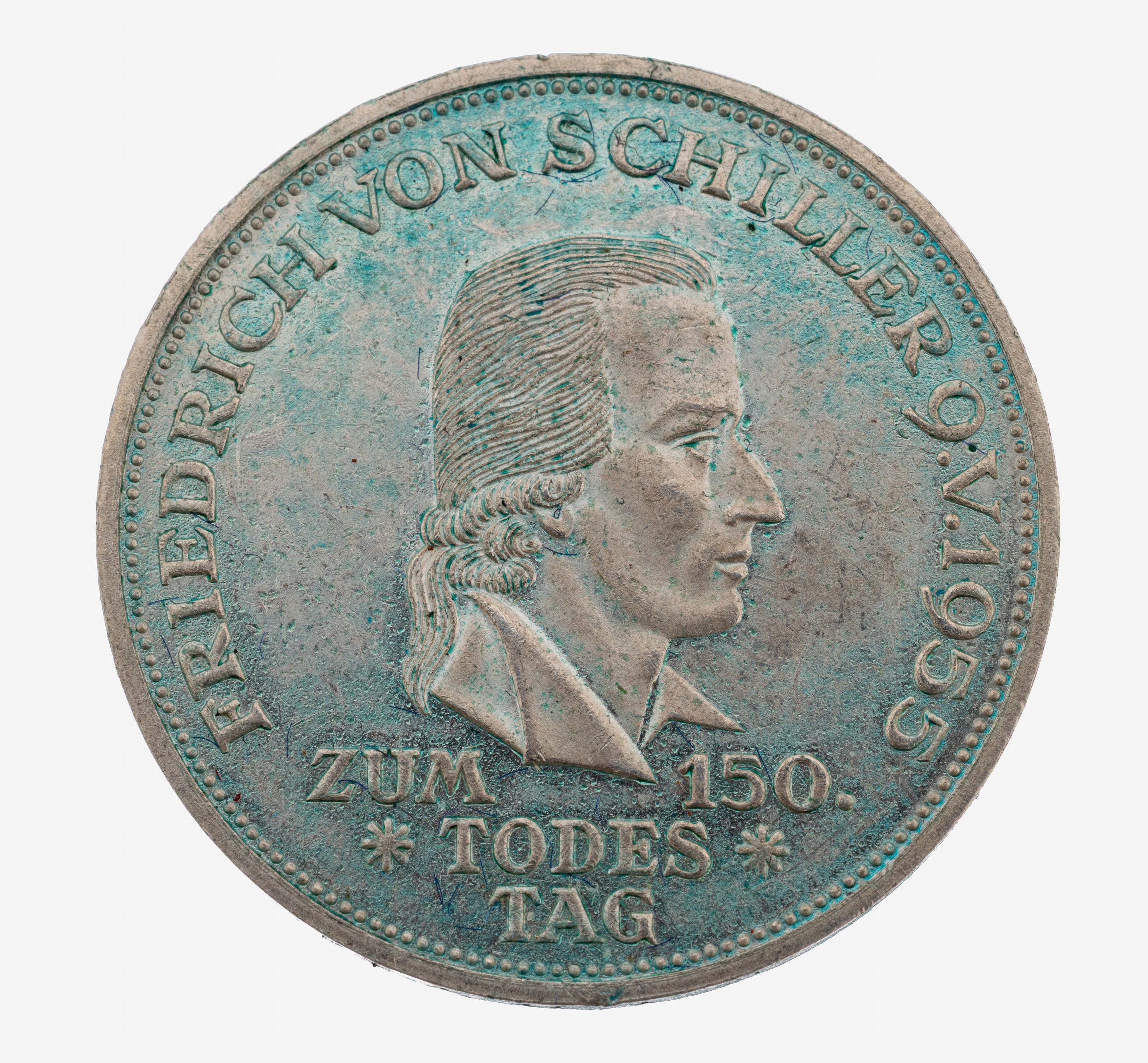 Image 27109736 - Silbermünze, 5 Mark, 1955 , 150. Todestag Friedrich Schiller