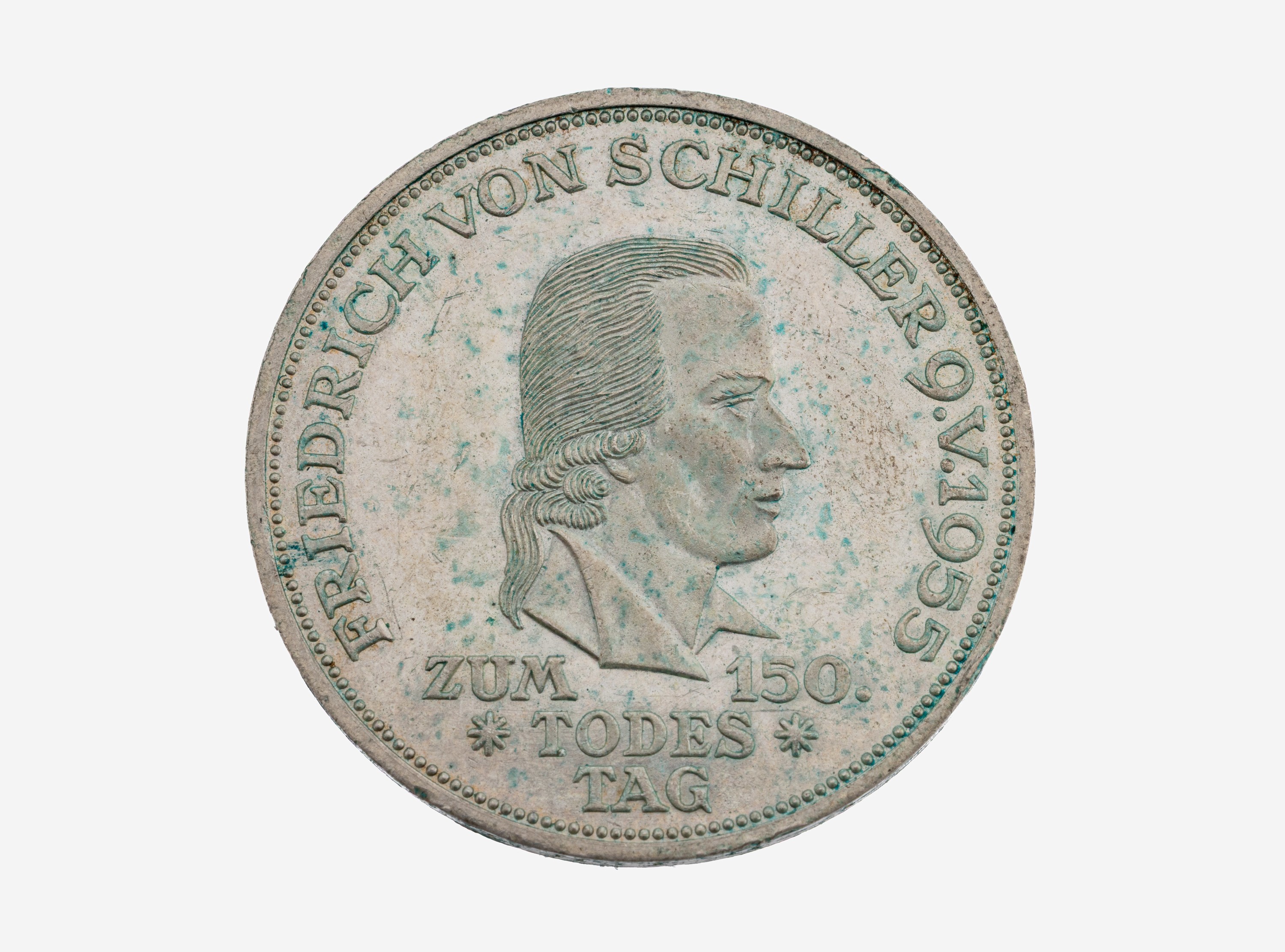 Image 27109737 - Silbermünze, 5 Mark, 1955, 150. Todestag Friedrich Schiller