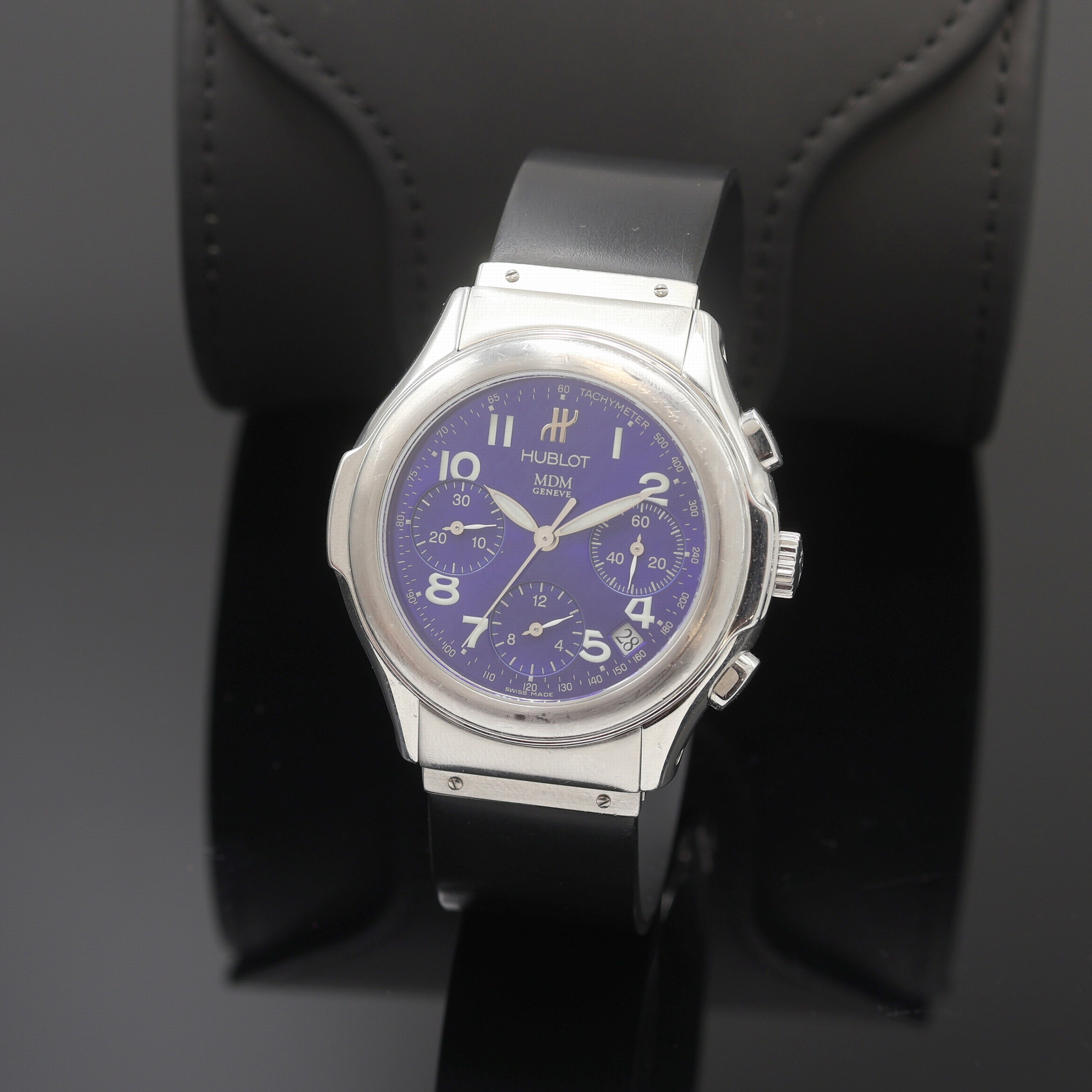 Image 27109776 - HUBLOT MDM Armbandchronograph Referenz 1810.1, Schweiz um 2000, Automatik, Edelstahlgeh. ...