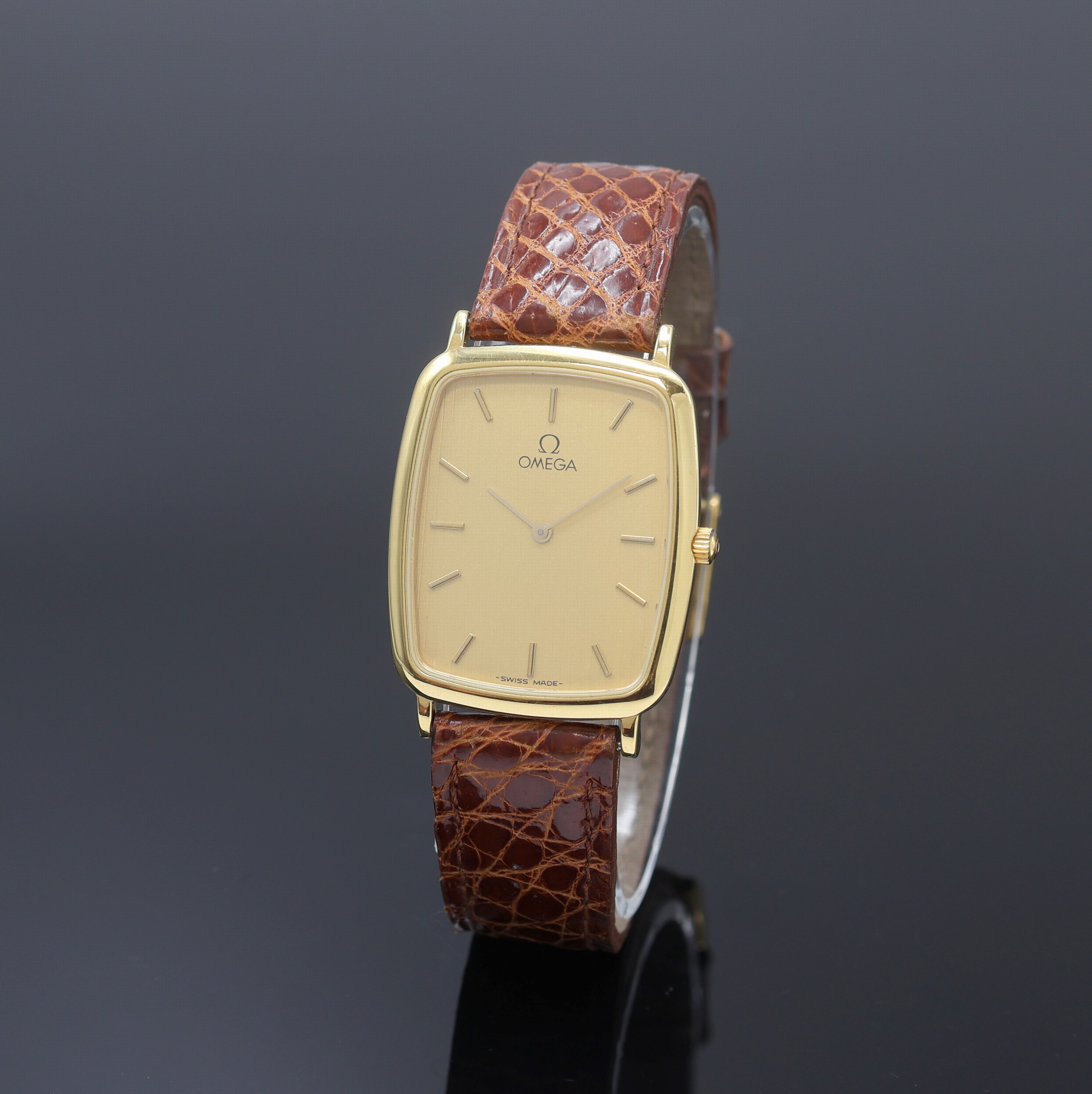 Image 27109782 - OMEGA De Ville vergoldete Armbanduhr Referenz 195.0076.2, Schweiz um 1985, Boden ...