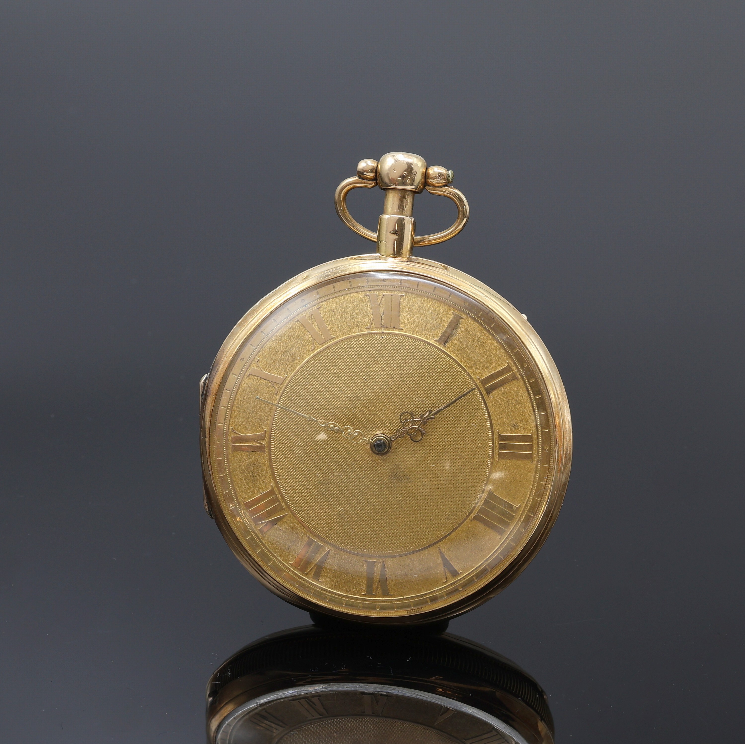 Image 27109791 - BREGUET A PARIS offene Rosegold 750/000 Taschenuhr mit Carillon, Frankreich um 1820, ...